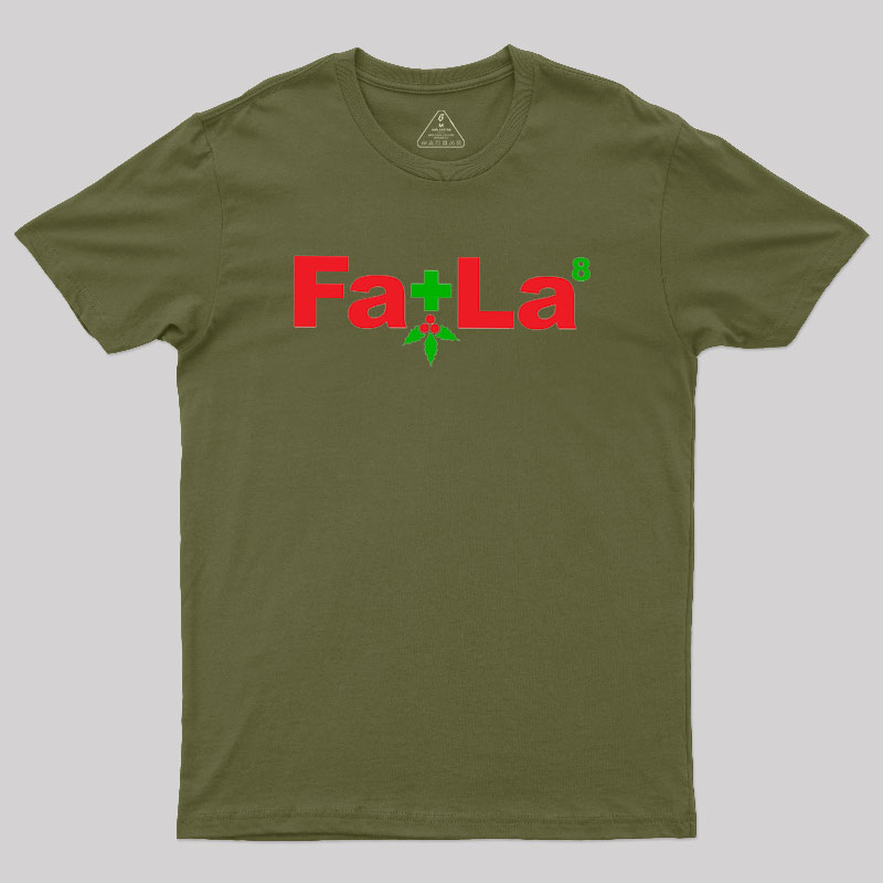 Fa La Equation Christmas Geek T-Shirt