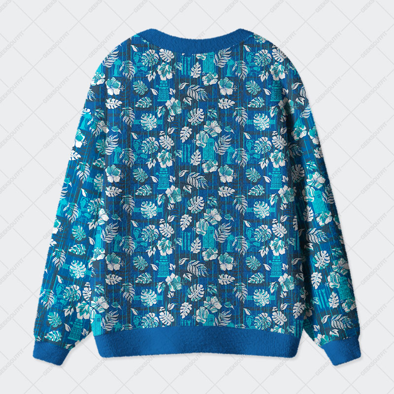Doctor Who Hawaiian Geek Ugly Cardigan Sweaters 
