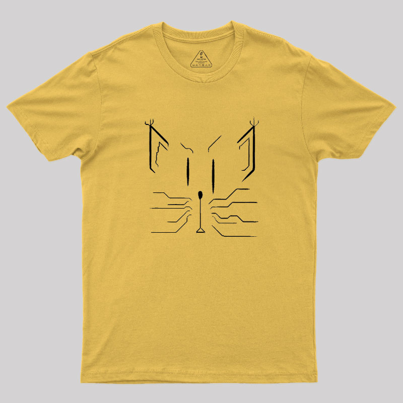 Cats Lines Cat Geek T-Shirt
