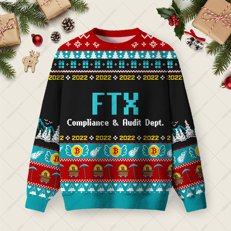 FTX Ugly Christmas Fuzzy Fleece Sweatshirt