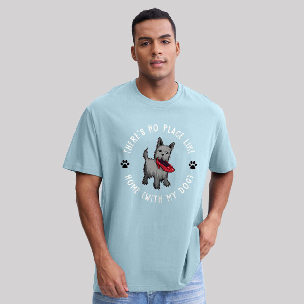 Home With My Dog Geek T-Shirt