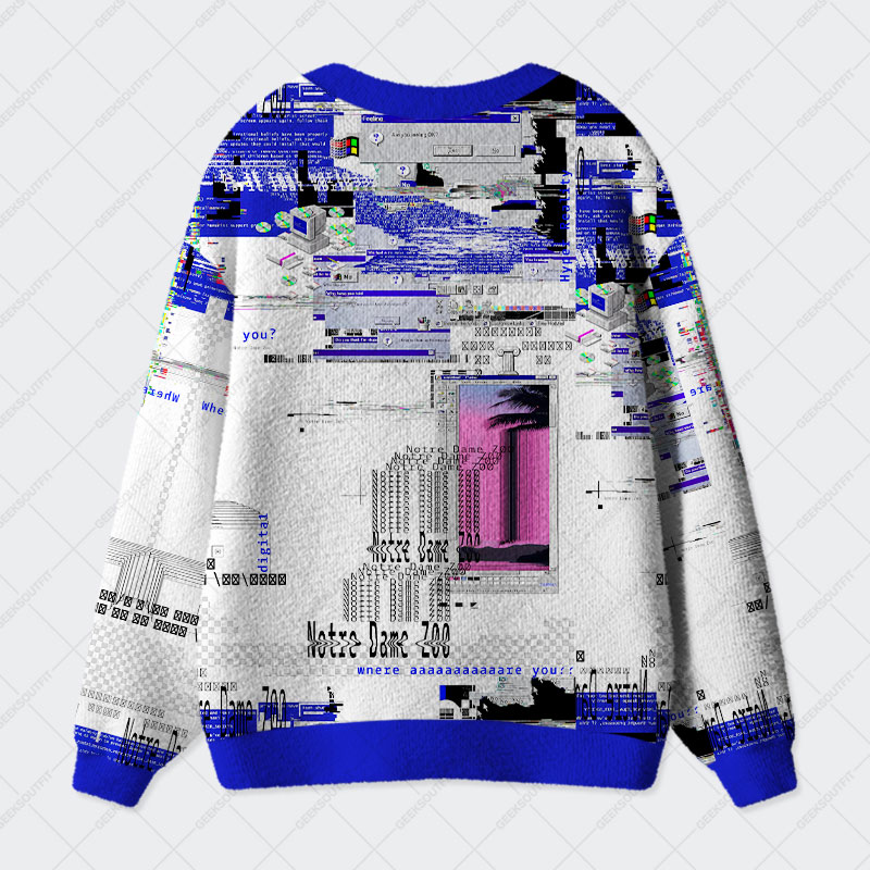 Windows Failure Geek Ugly Cardigan Sweaters 