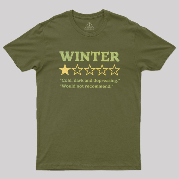 Winter Is Not Recommended Geek T-Shirt