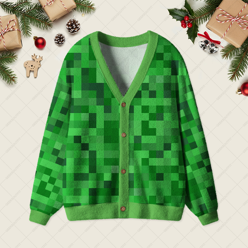 Creeper Full Geek Ugly Cardigan Sweaters 