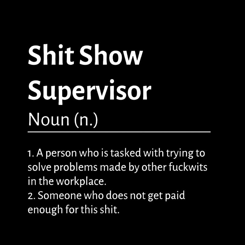 Shit Show Supervisor Geek T-Shirt