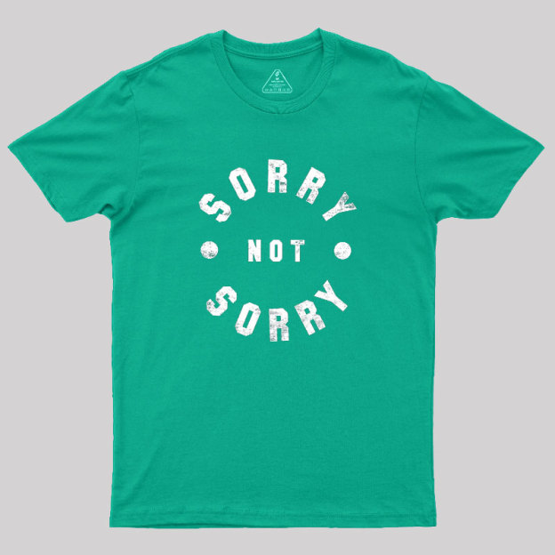 Sorry Not Sorry Geek T-Shirt