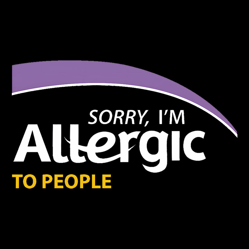 Allergic to People Geek T-Shirt