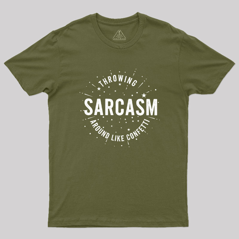 Throwing Sarcasm Geek T-Shirt