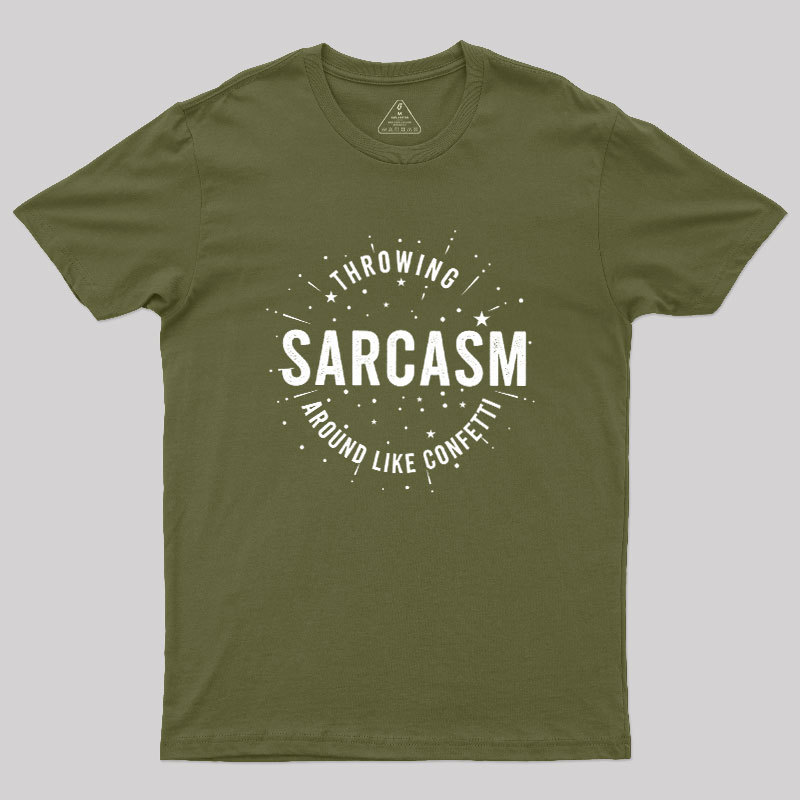 Throwing Sarcasm Geek T-Shirt