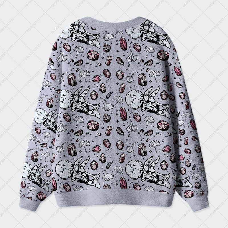 Ancient Dinosaur Fossils Geek Ugly Cardigan Sweaters 