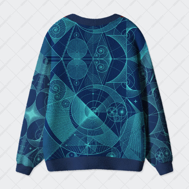 The Beauty of Geometric Shapes Geek Ugly Cardigan Sweaters 