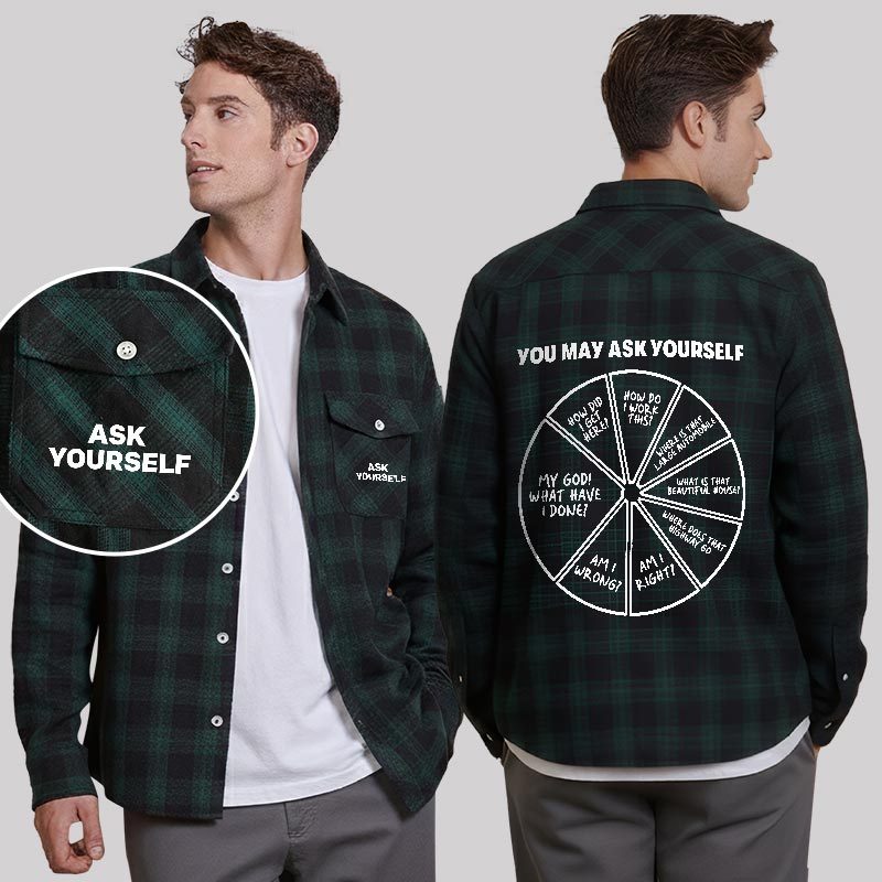 You May Ask Yourself Plaid Flannel Shirt