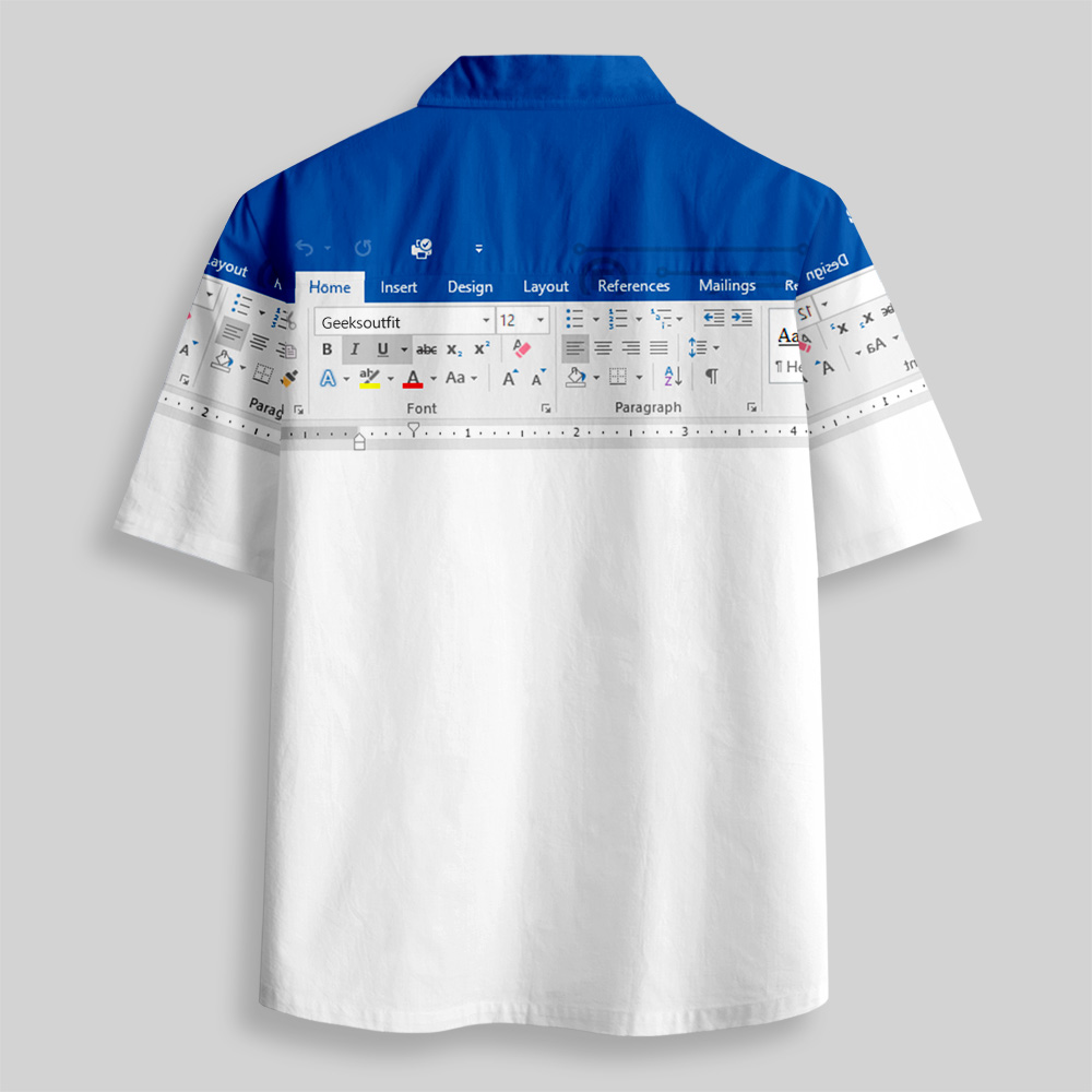 Excel Funny Work Shirt Button Up Pocket Shirt