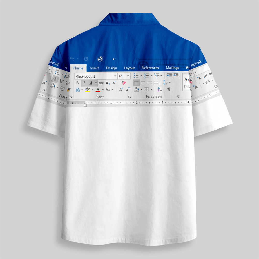 Excel Funny Work Shirt Button Up Pocket Shirt