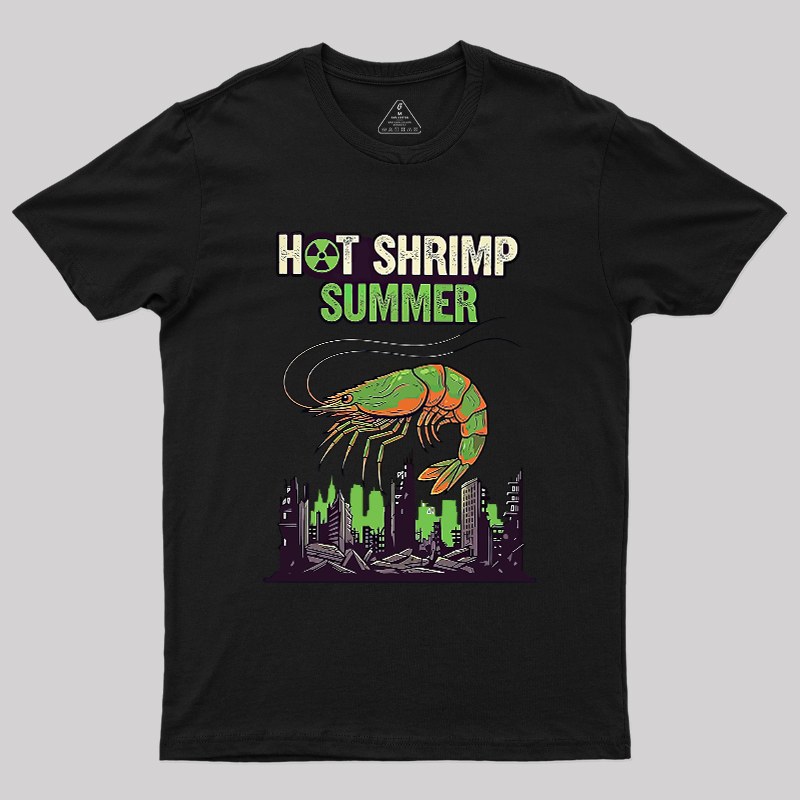 Hot Shrimp Summer Funny Radioactive Geek T-Shirt