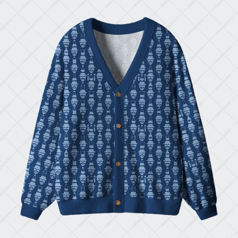 Blue Alchemy Geek Ugly Cardigan Sweaters 