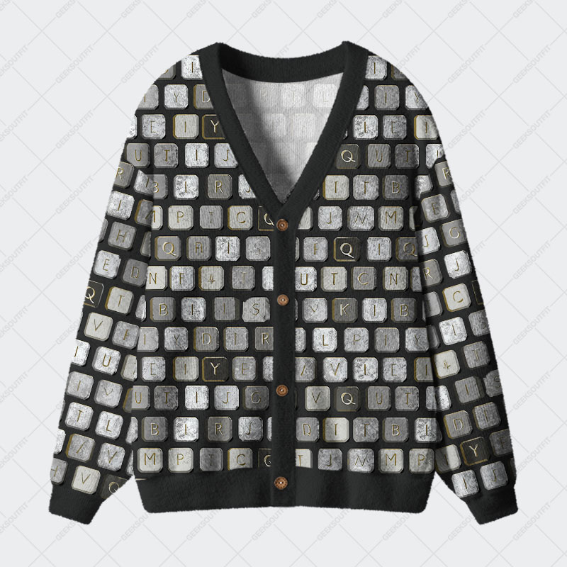Keyed In Geek Ugly Cardigan Sweaters 