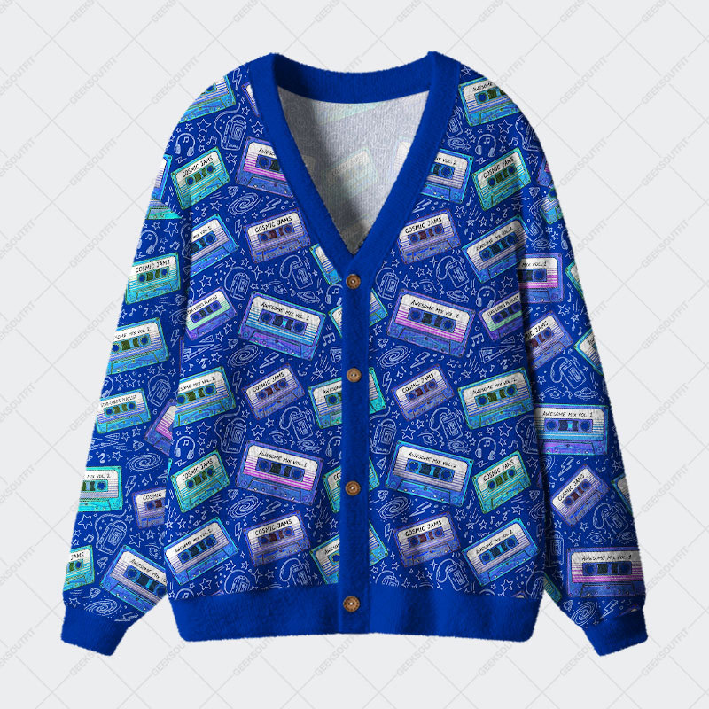 Geeksoutfit Mixtape Memories Geek Ugly Cardigan Sweaters for Sale