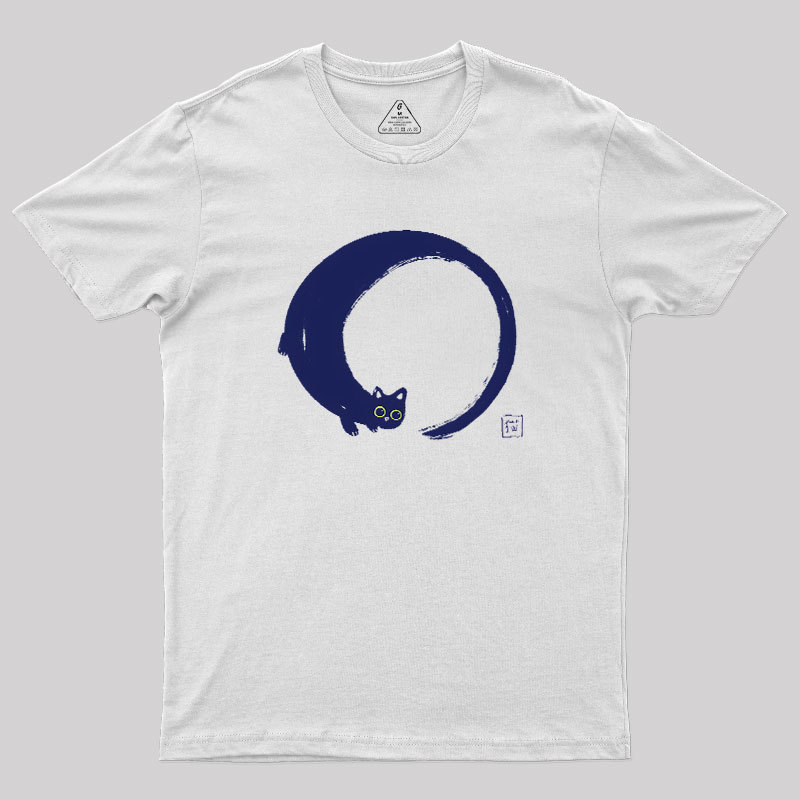 Enso Cat Geek T-Shirt