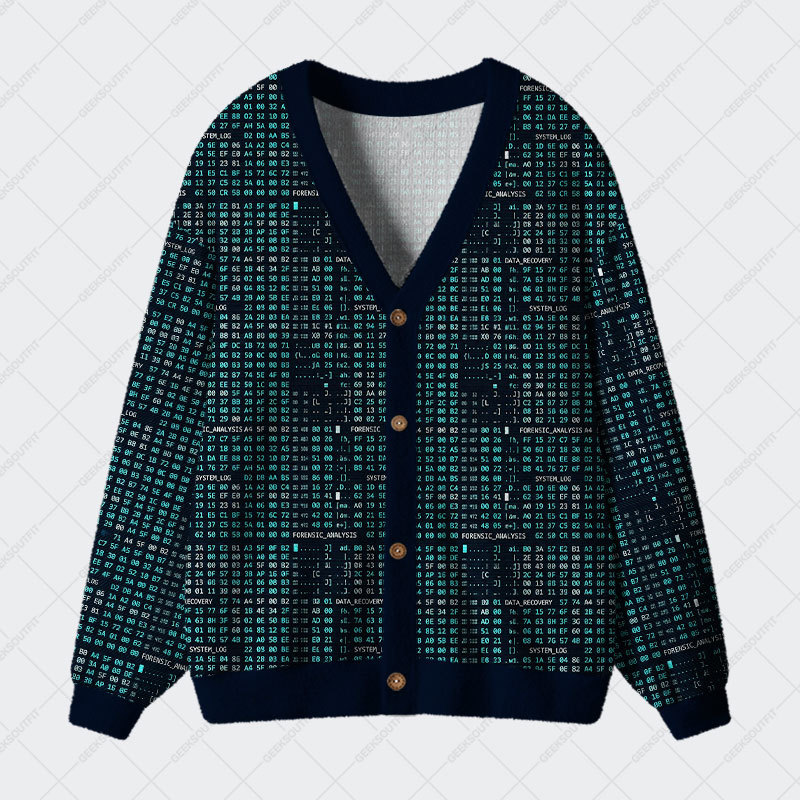 Geeksoutfit Data Matrix Geek Ugly Cardigan Sweaters for Sale