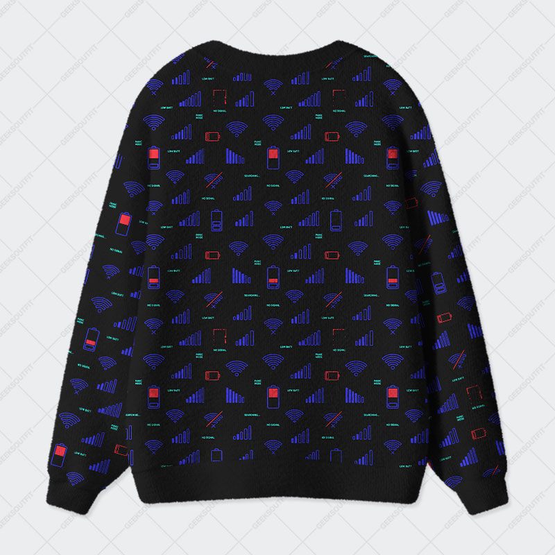 Offline Mode Geek Ugly Cardigan Sweaters 
