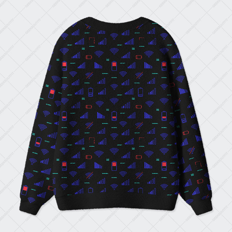 Offline Mode Geek Ugly Cardigan Sweaters 