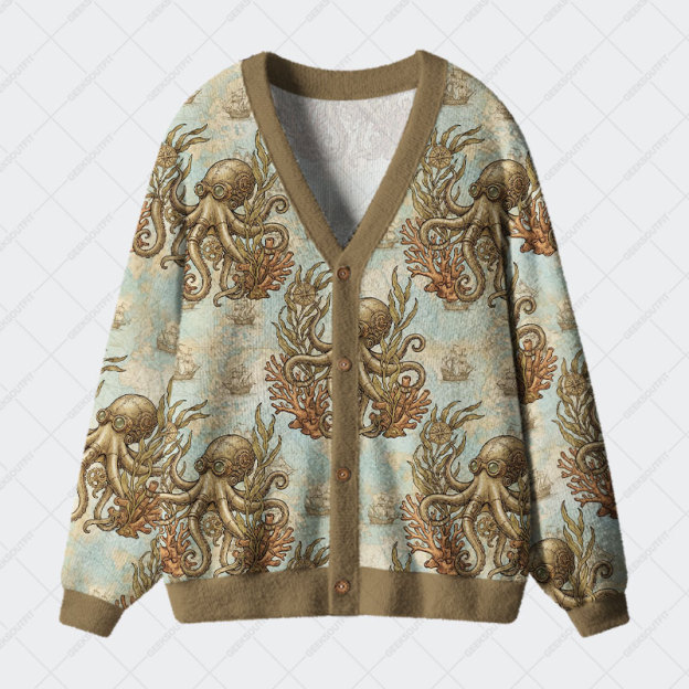 Octo Atlas Geek Ugly Cardigan Sweaters 