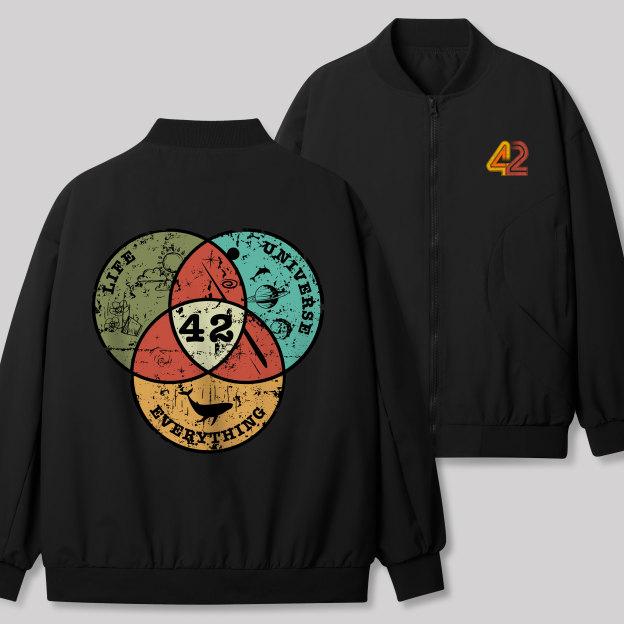Life, the Universe & Everything Geek Classic Bomber Jacket