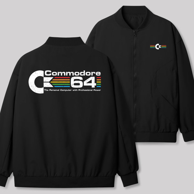 Geeksoutfit Commodore 64 Geek Classic Bomber Jacket for Sale