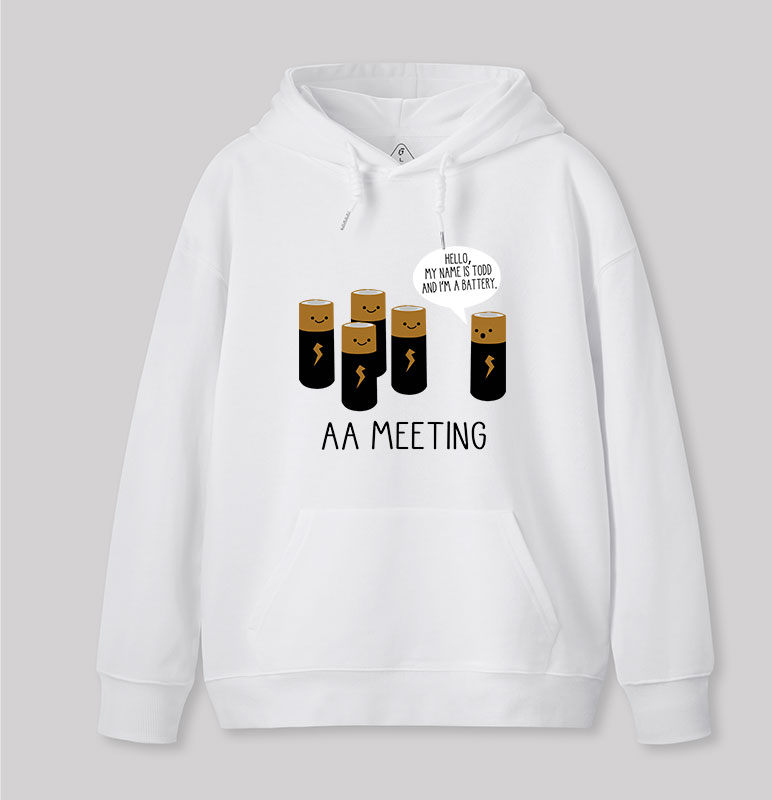 AA MEETING Geek Hoodie