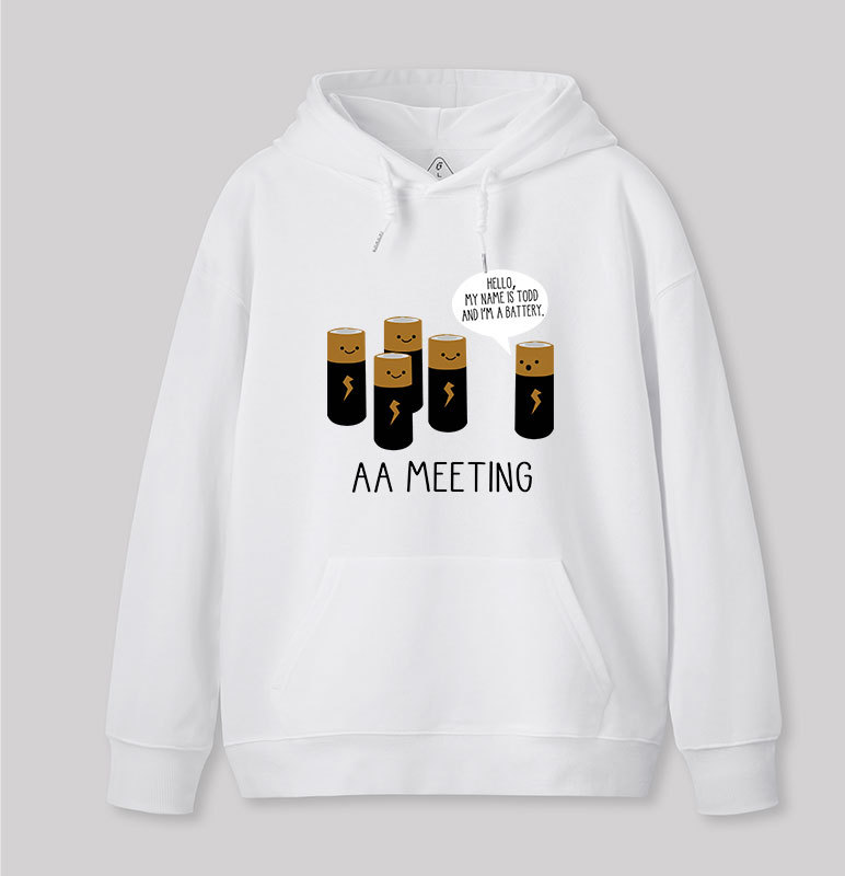 AA MEETING Geek Hoodie