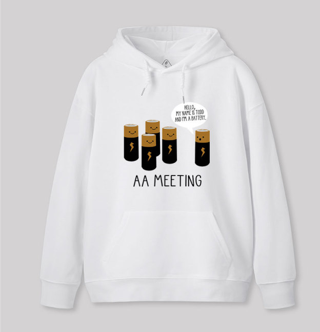 AA MEETING Geek Hoodie