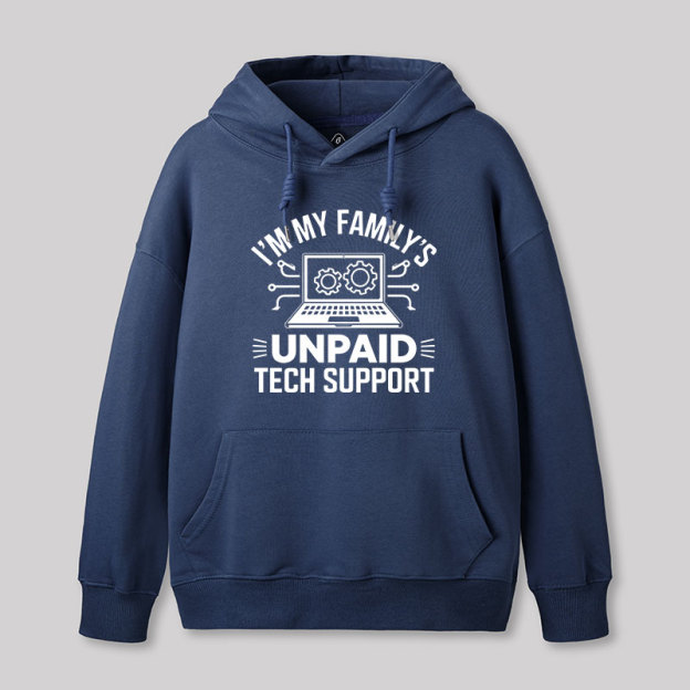 I'm My Family's Unpaid Tech Support Geek Hoodie