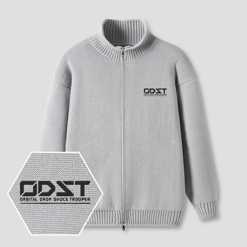 Vintage Halo Embroidered Full‑Zip Cardigan