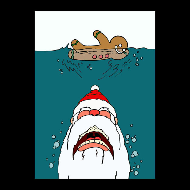 Santa Shark Geek T-Shirt