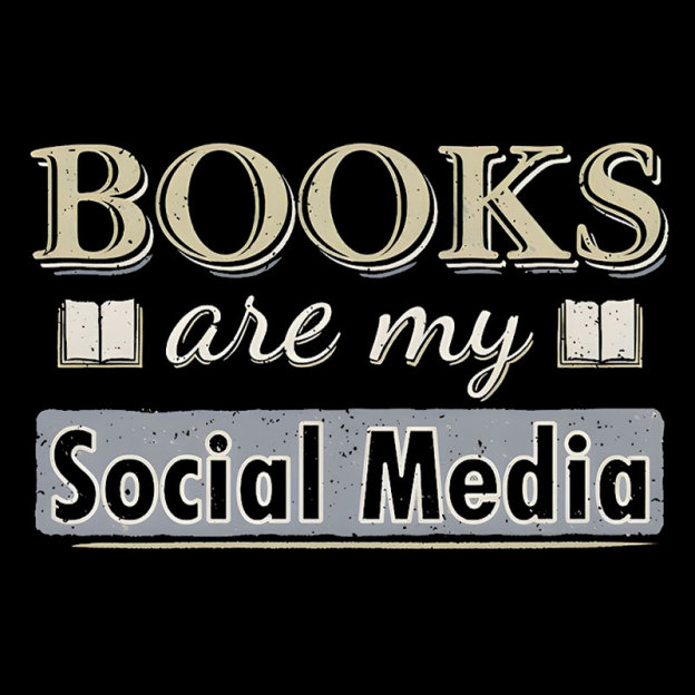 Books Are My Social Media Geek T-Shirt