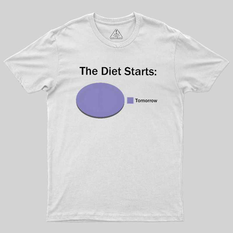 The Diet Starts Tomorrow Geek T-Shirt