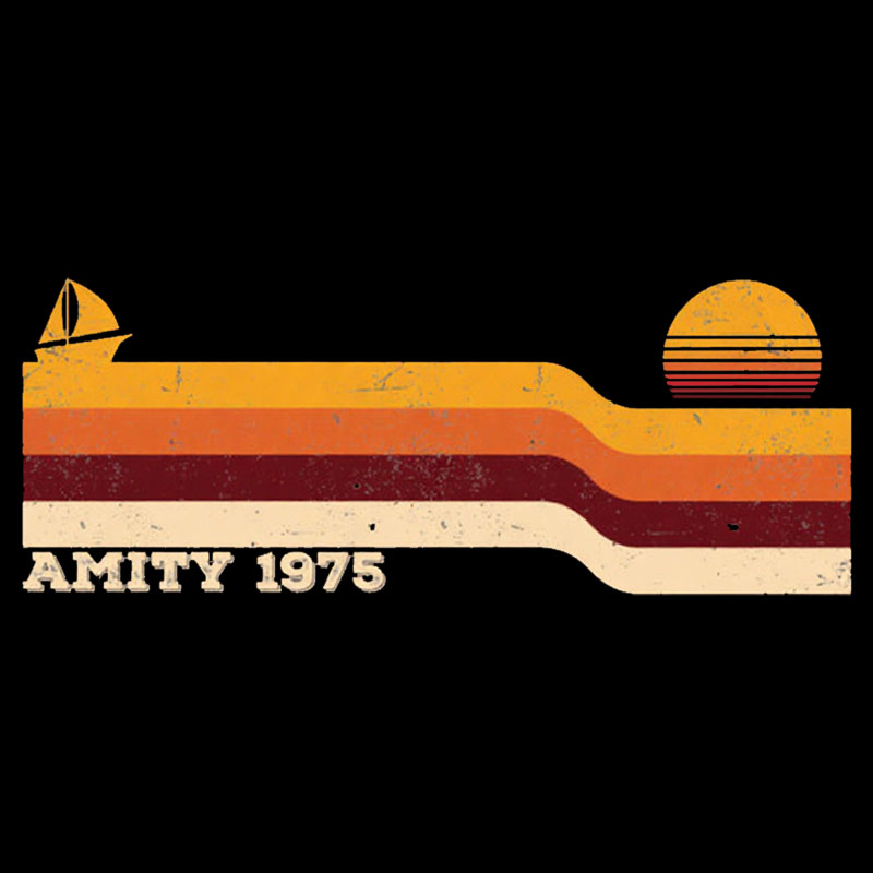 Retro Sunset Amity 1975 Geek T-Shirt