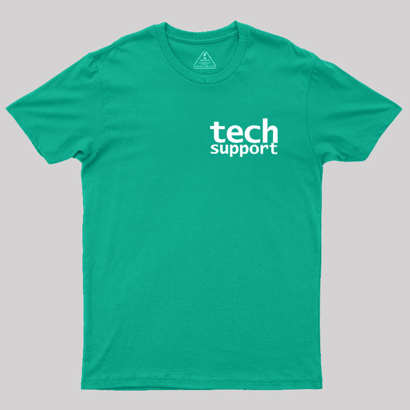 Tech Support Minimal Geek T-Shirt