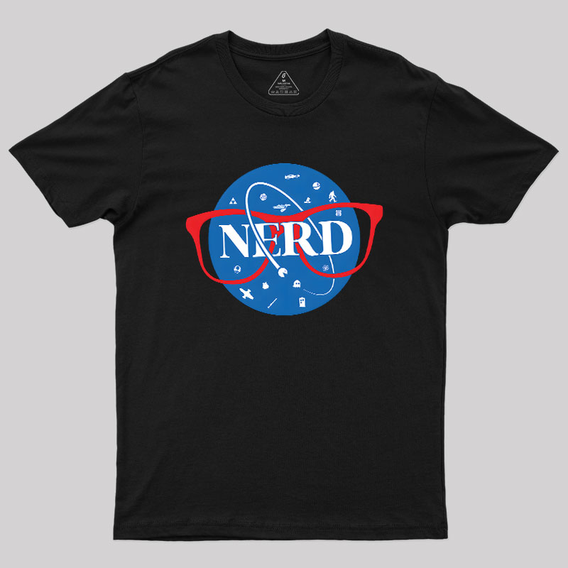 Nerdy Space Patch Geek T-Shirt