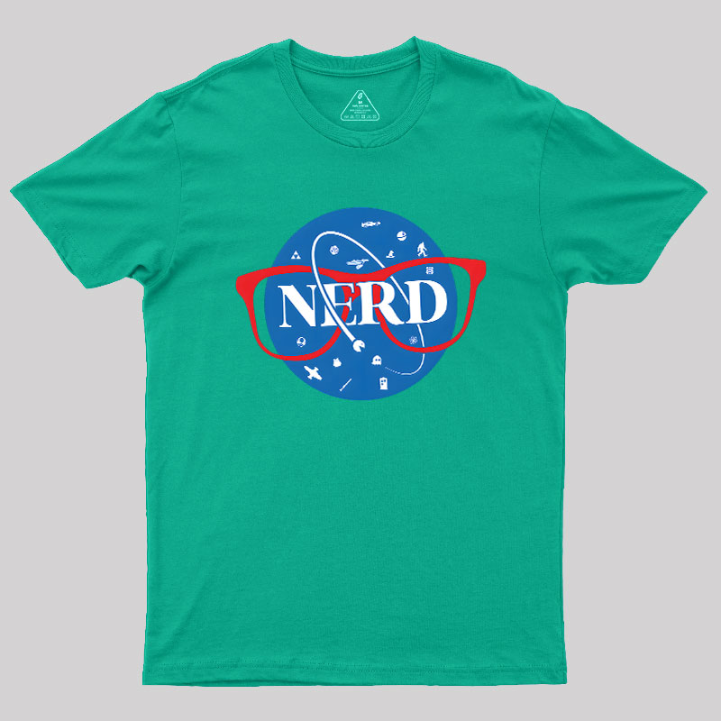 Nerdy Space Patch Geek T-Shirt
