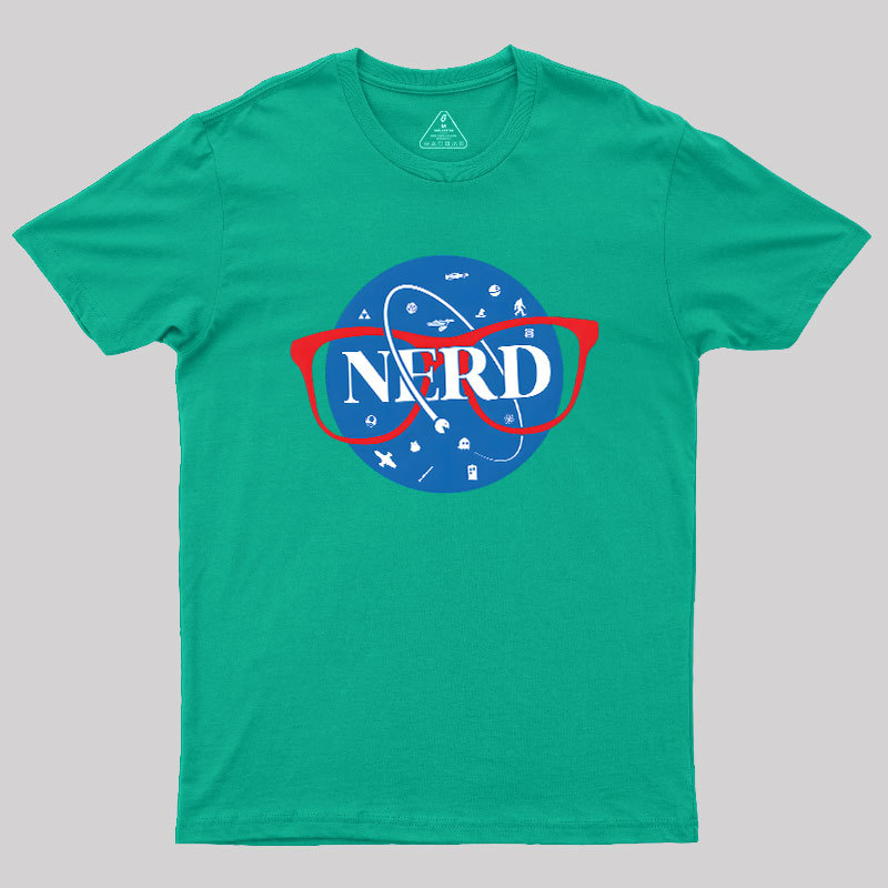 Nerdy Space Patch Geek T-Shirt