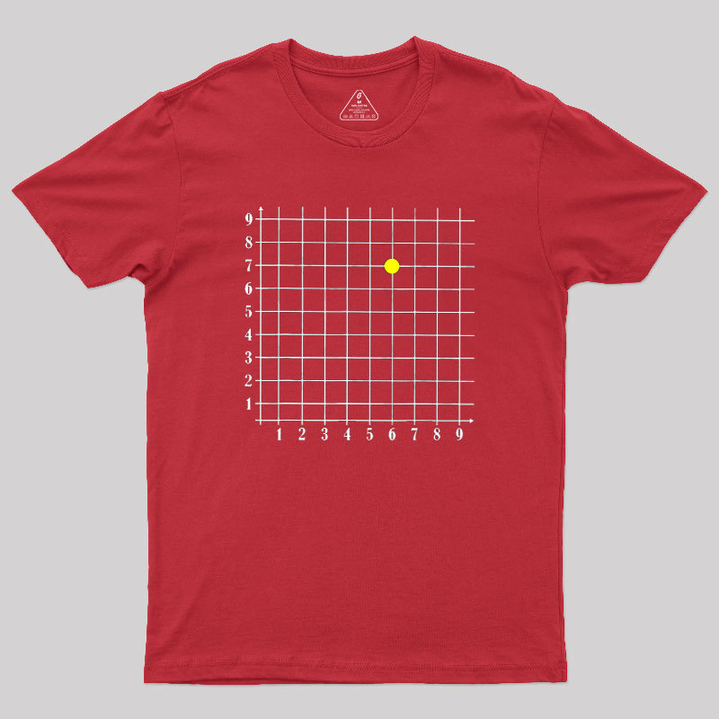 Coordinate 6 7 Funny Math Geek T-Shirt