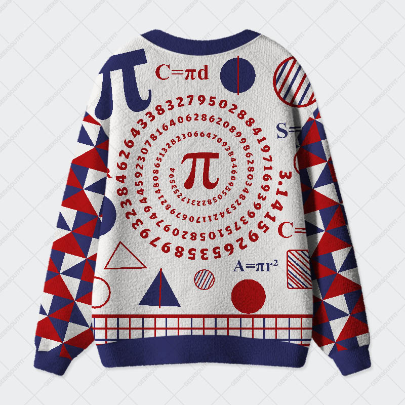 Math Pi Geek Ugly Cardigan Sweaters 