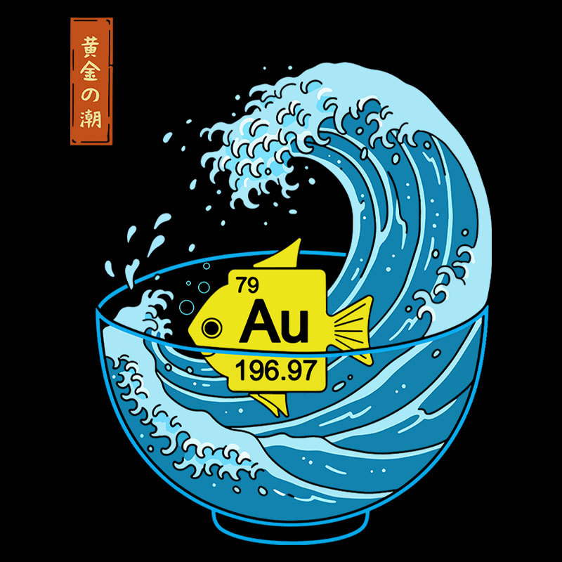 Golden Wave Geek T-Shirt