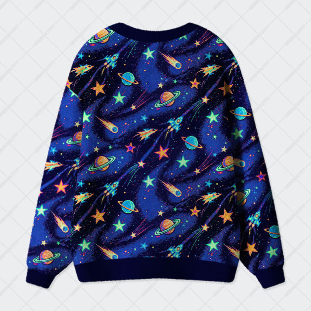 Cosmic Voyage Geek Ugly Cardigan Sweaters 