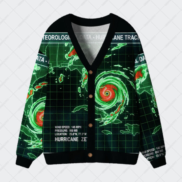 Cyclone Matrix Geek Ugly Cardigan Sweaters 