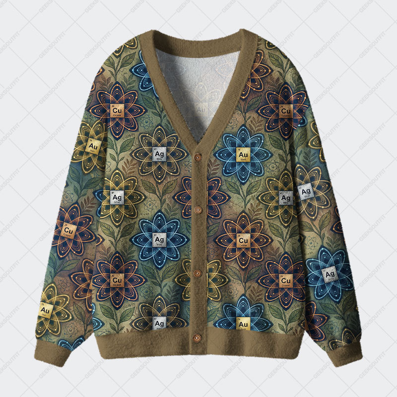 Geeksoutfit Elemental Garden Geek Ugly Cardigan Sweaters for Sale