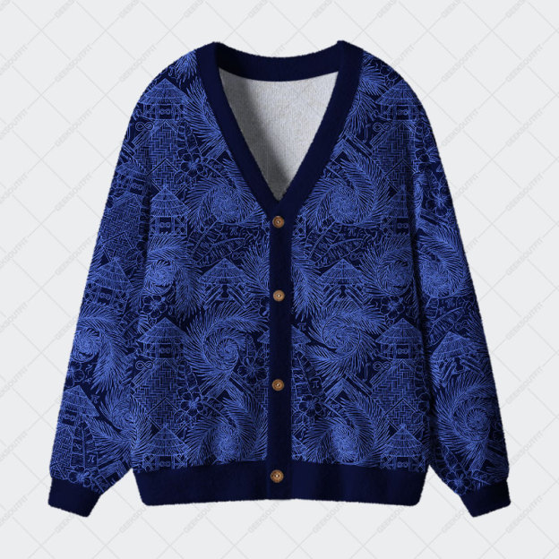 Fractal Mind Geek Ugly Cardigan Sweaters 