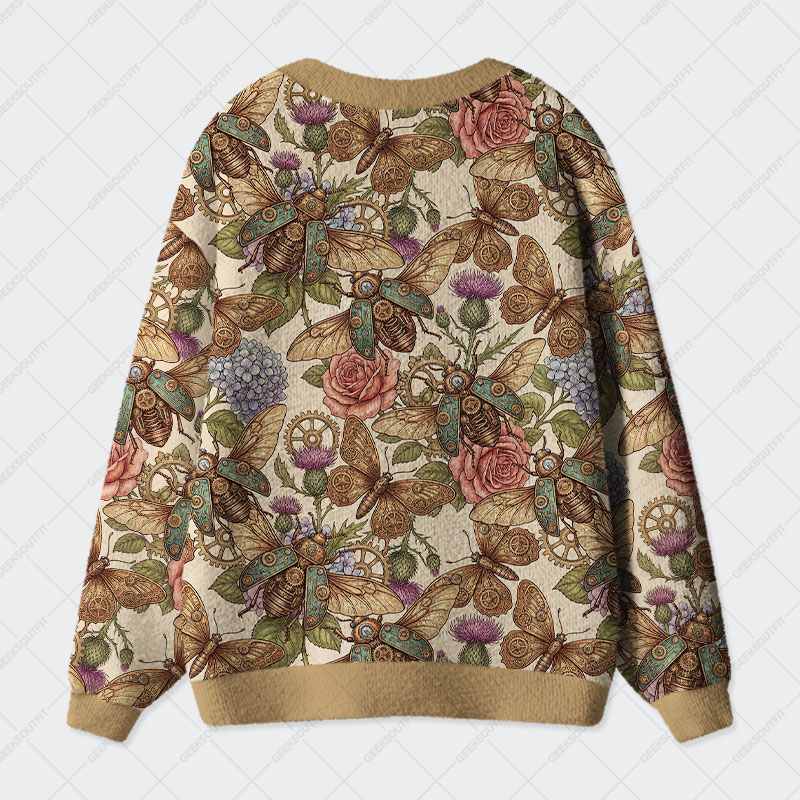 Mechanical Garden Geek Ugly Cardigan Sweaters 